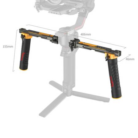 SmallRig 5526 Bumblebee Edition - uchwyt dwuręczny do gimbali DJI - wymiary